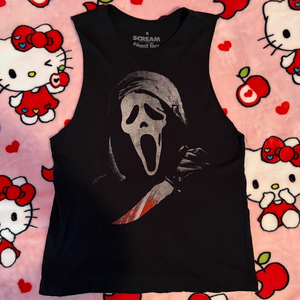 Hot Topic Ghostface Muscle Tee Size M